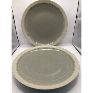 Mikasa Stone Craft  Set Of 2 Dinner Plate CF401 Newport Mist  2001-2007
